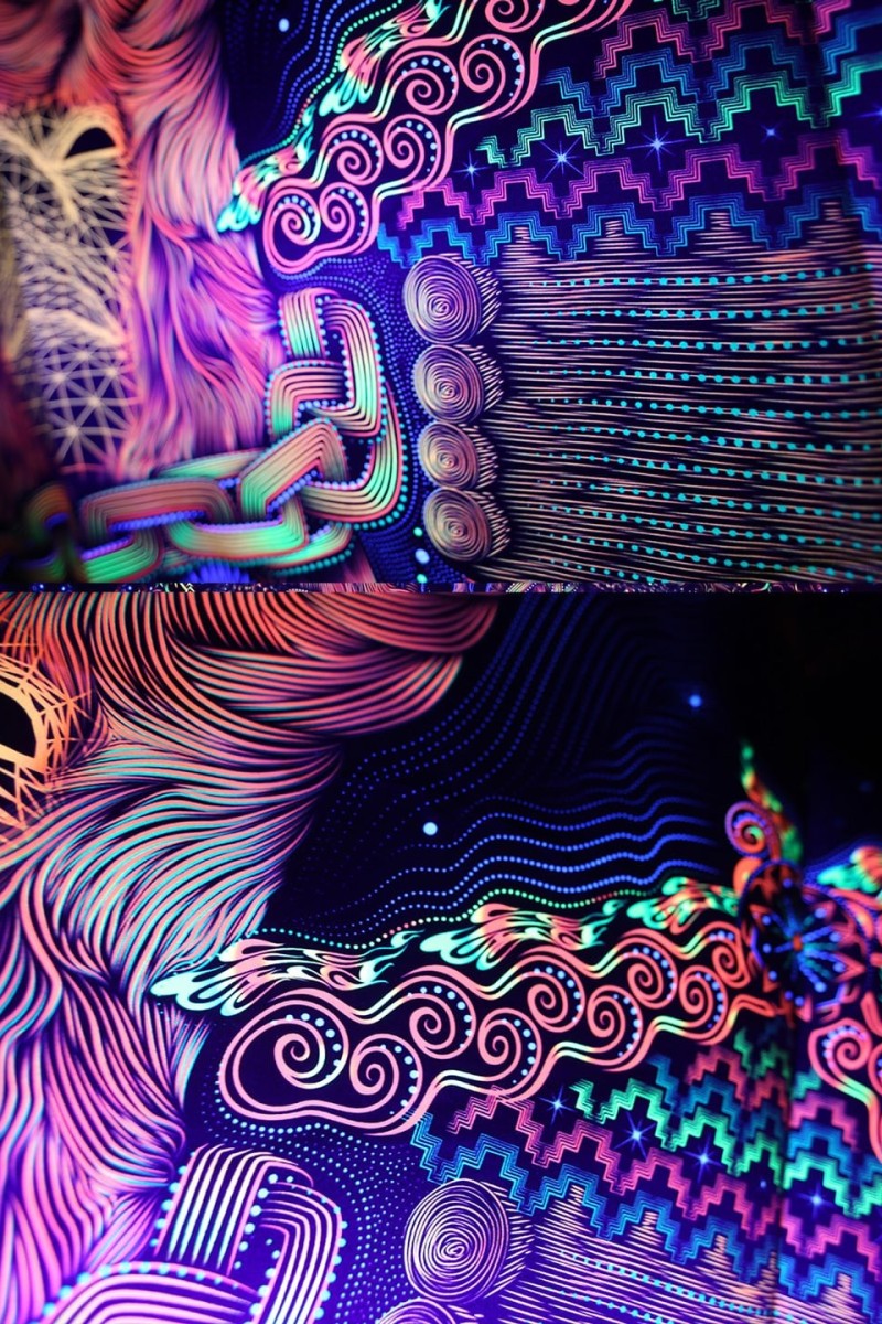 Настенное флуоресцентное полотно «Tree of Life»