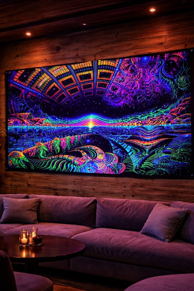 Флуоресцентный настенный гобелен Terra