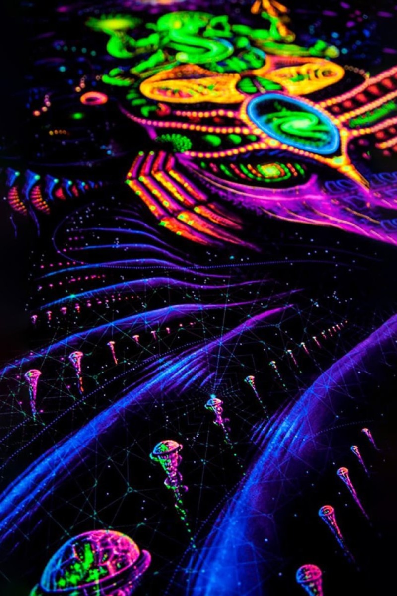 Флуоресцентный гобелен «GANESHA»