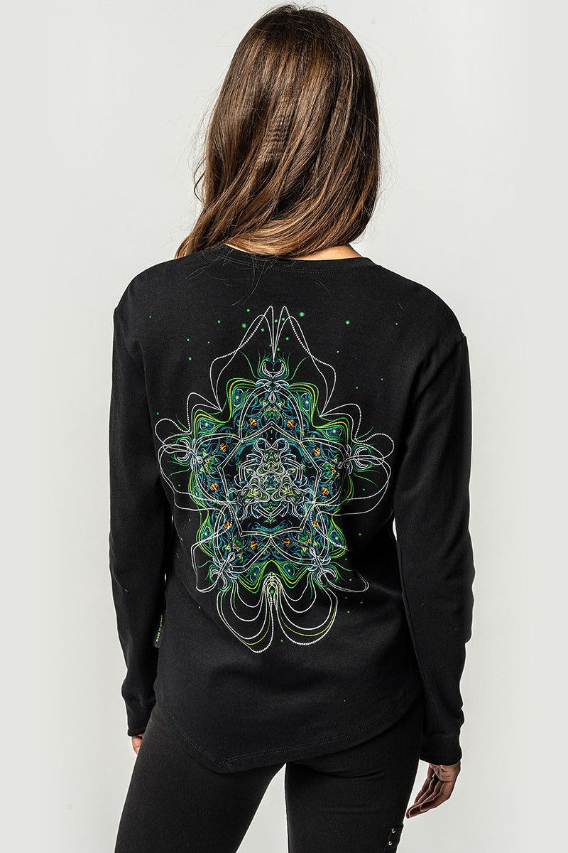 Кофта ассиметричная с рисунком Yantra