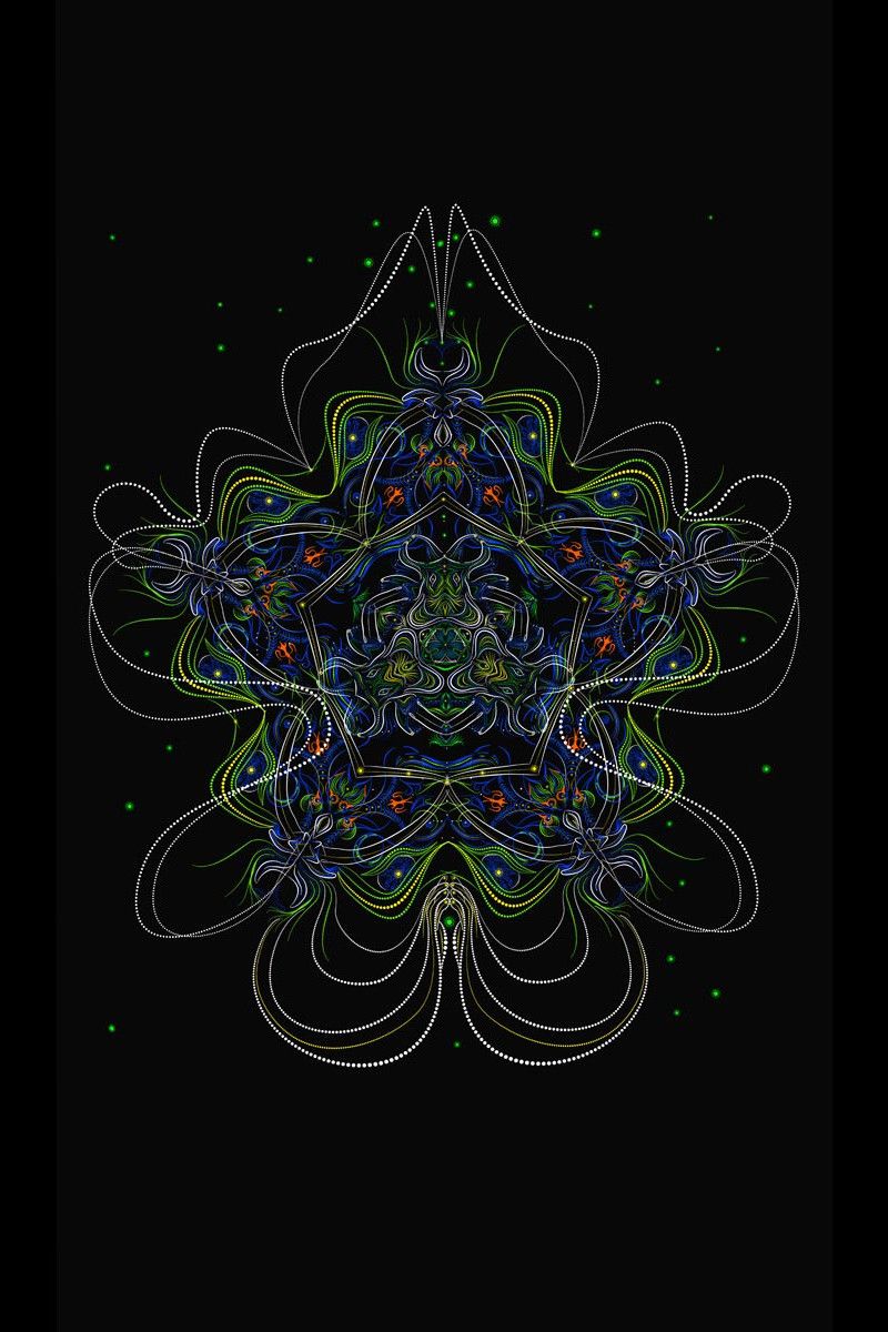 Платье асимметричное с принтом Yantra