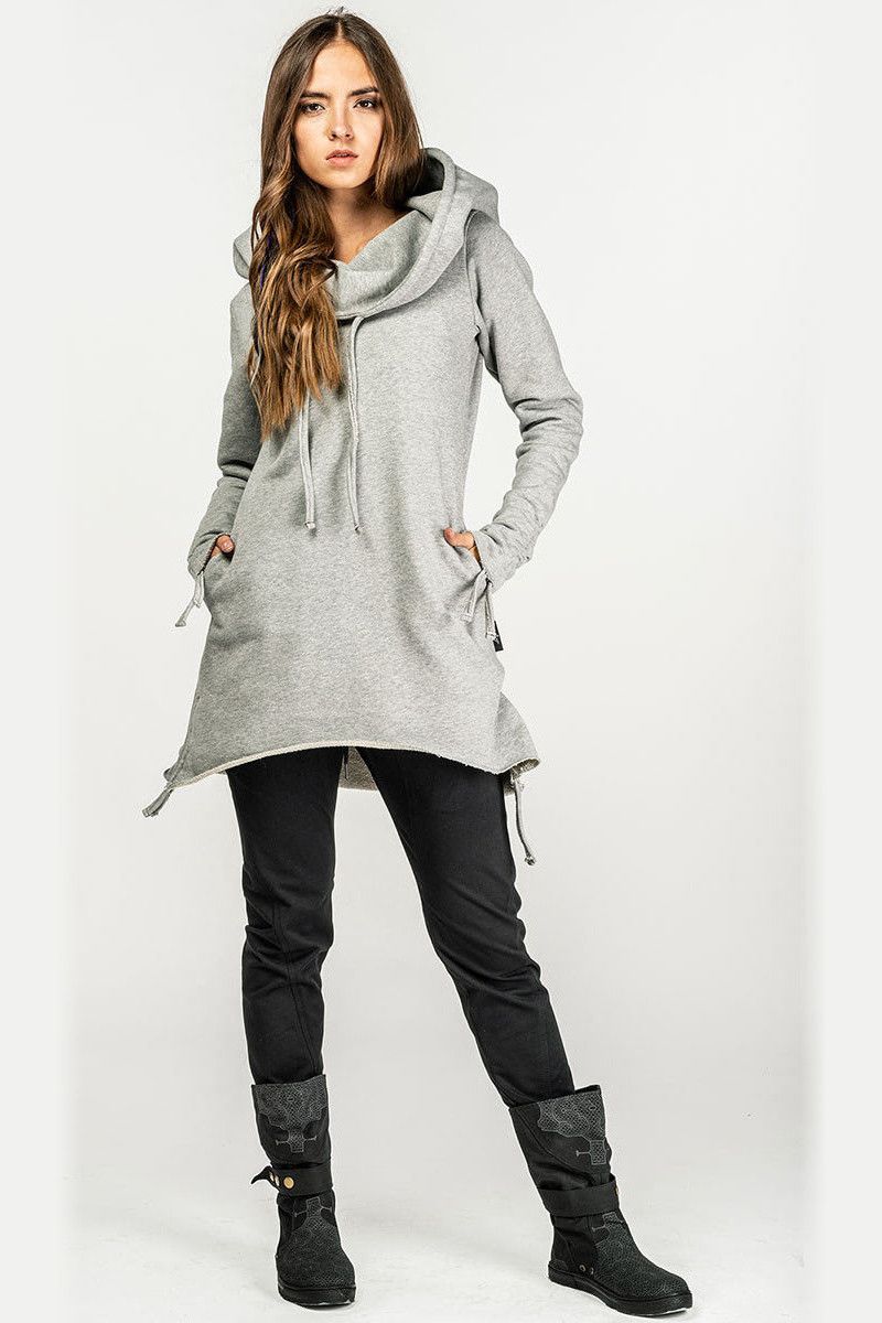 Теплая кофта с карманами