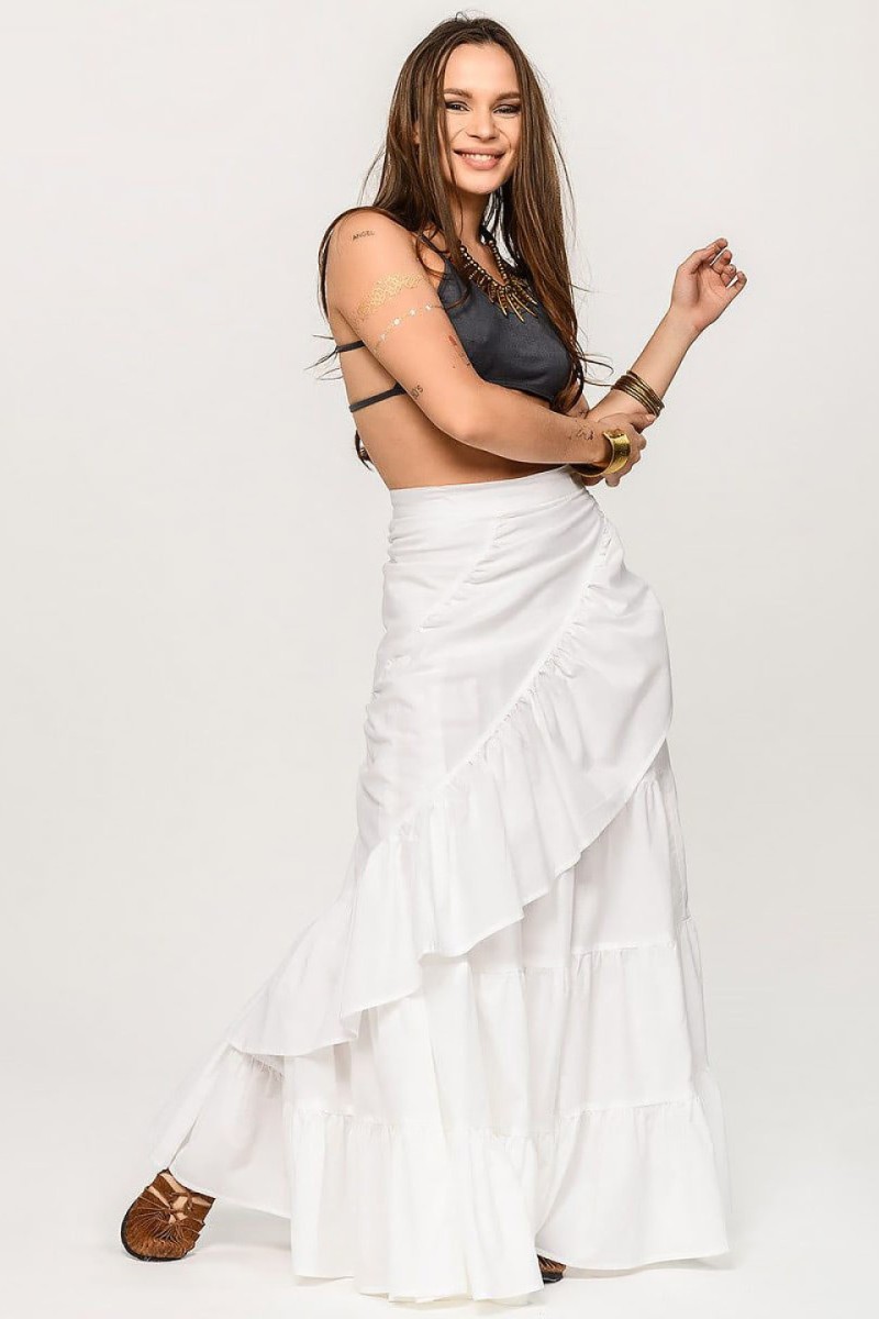 Юбка длинная на запах Бакус