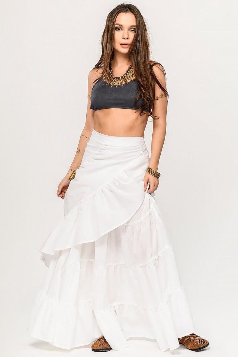 Юбка длинная на запах Бакус