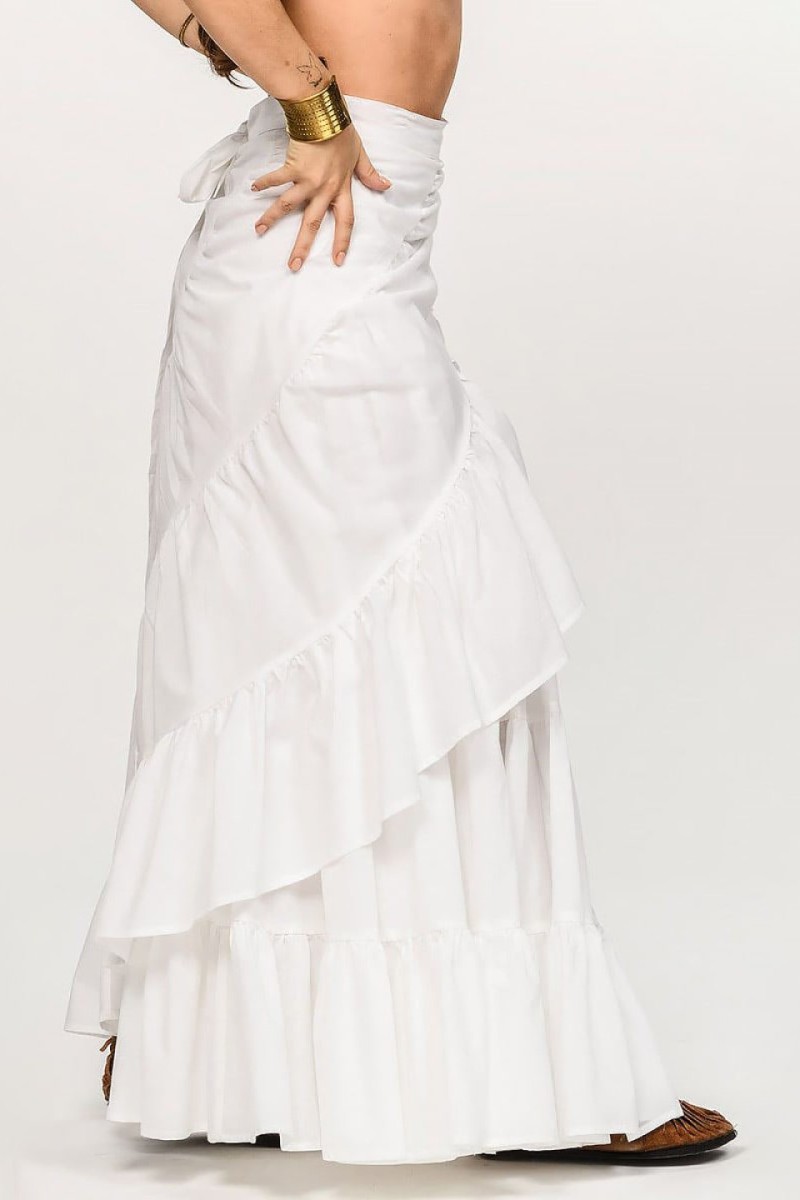 Юбка длинная на запах Бакус