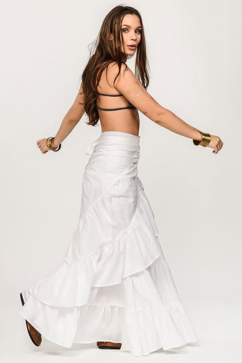 Юбка длинная на запах Бакус