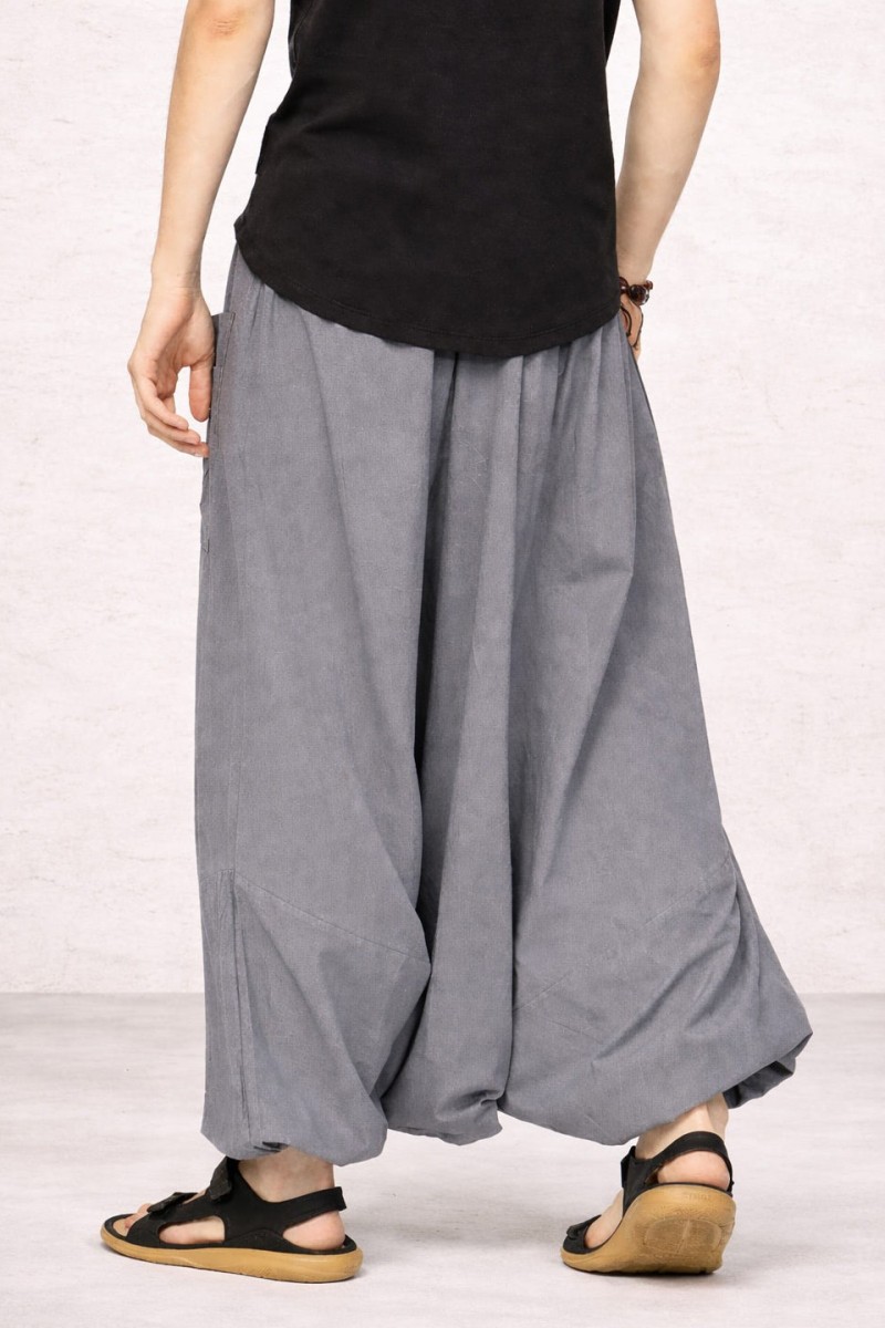 Мужские широкие штаны из натурального хлопка – Ганимед