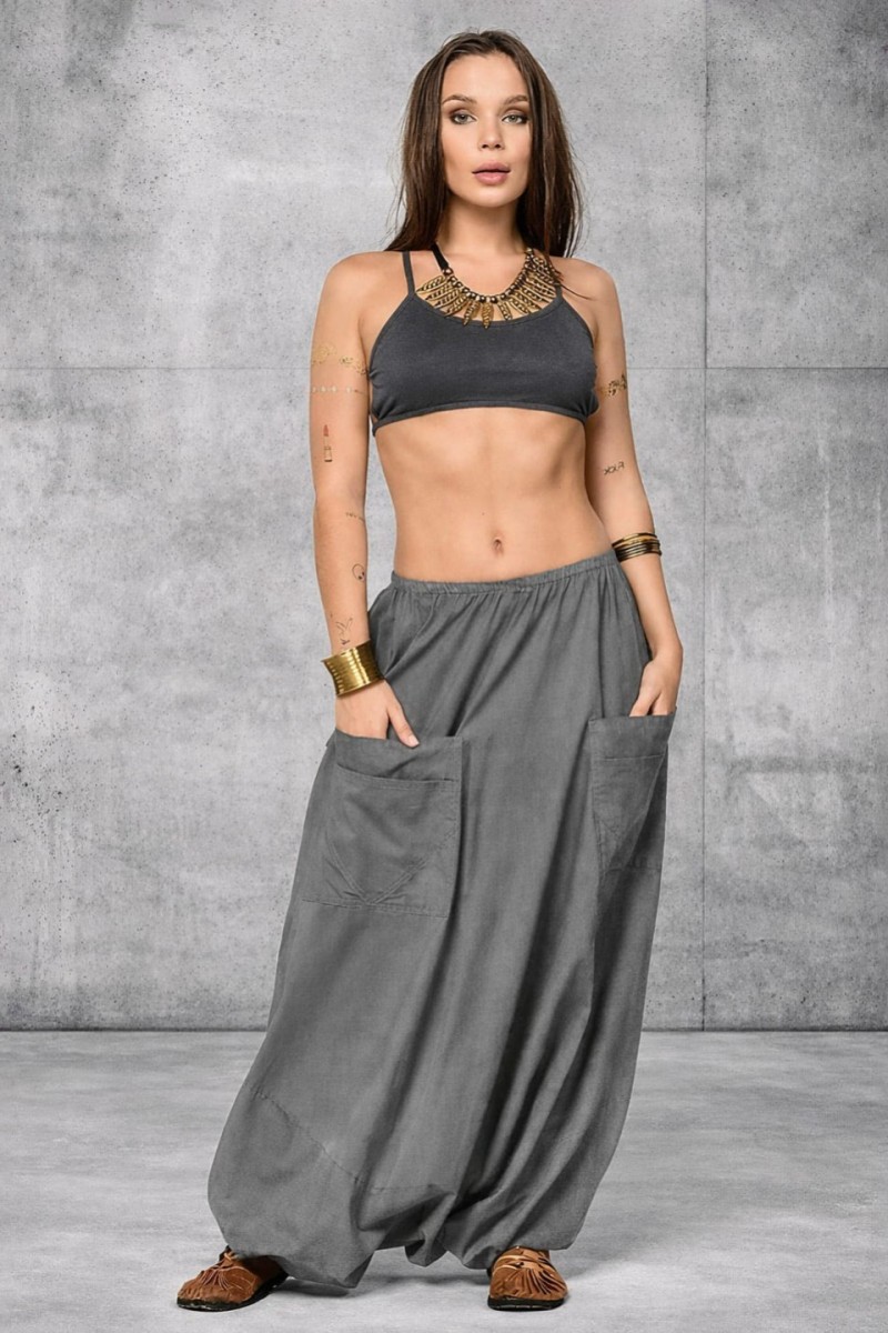 Женские штаны шаровары из хлопка с карманами – Тефия