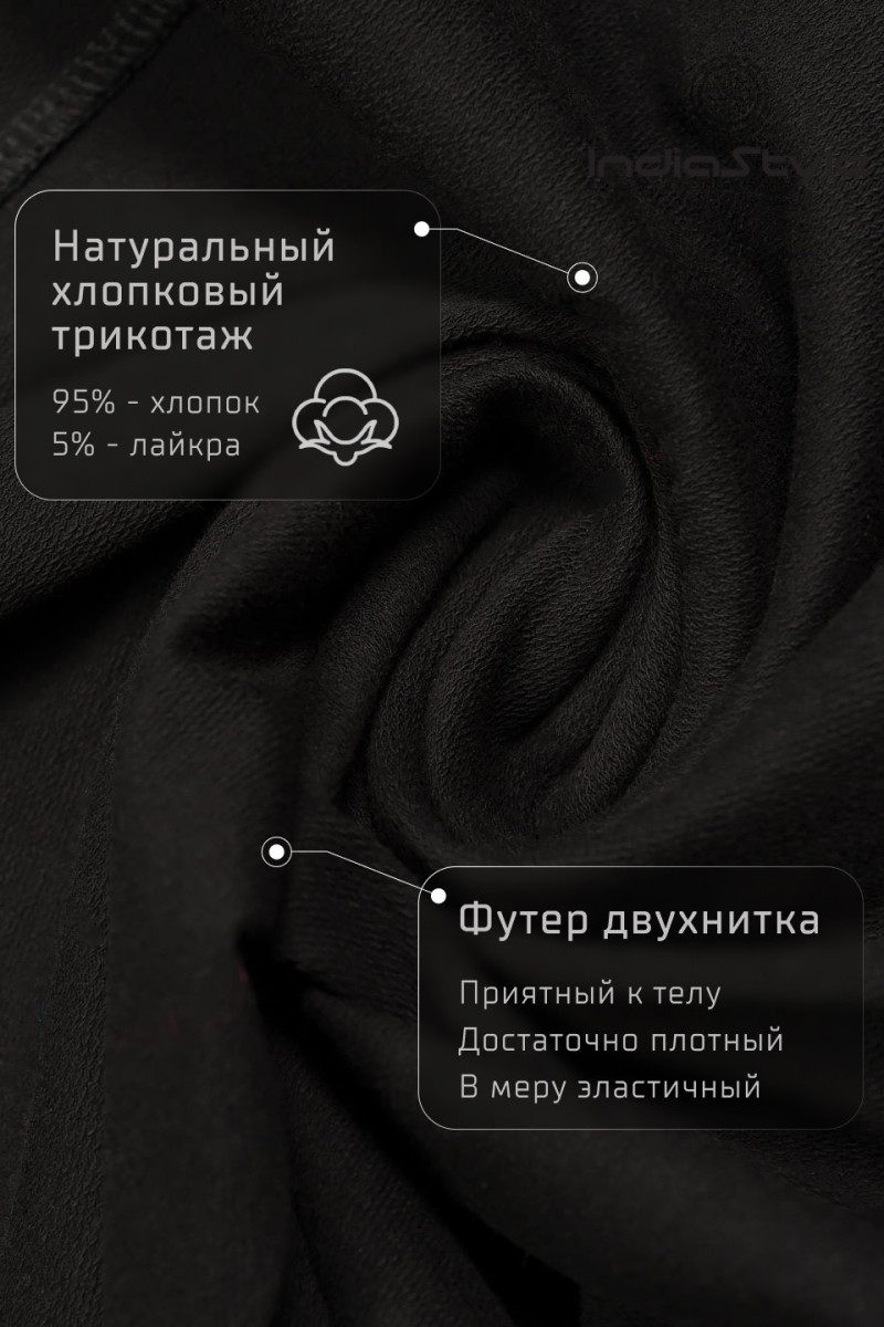 Черные утепленные галифе Флокс