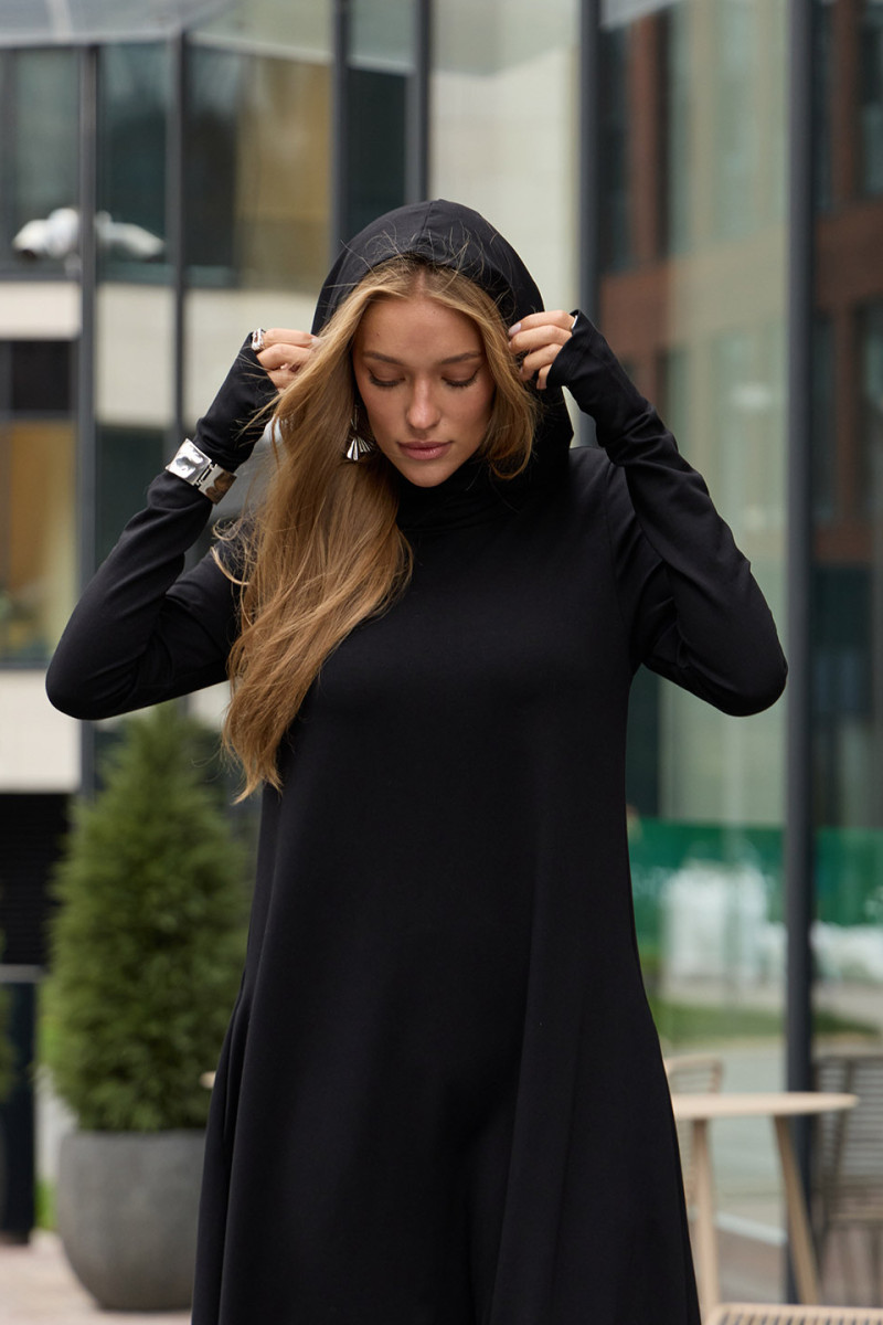 Авторское длинное теплое платье Данху