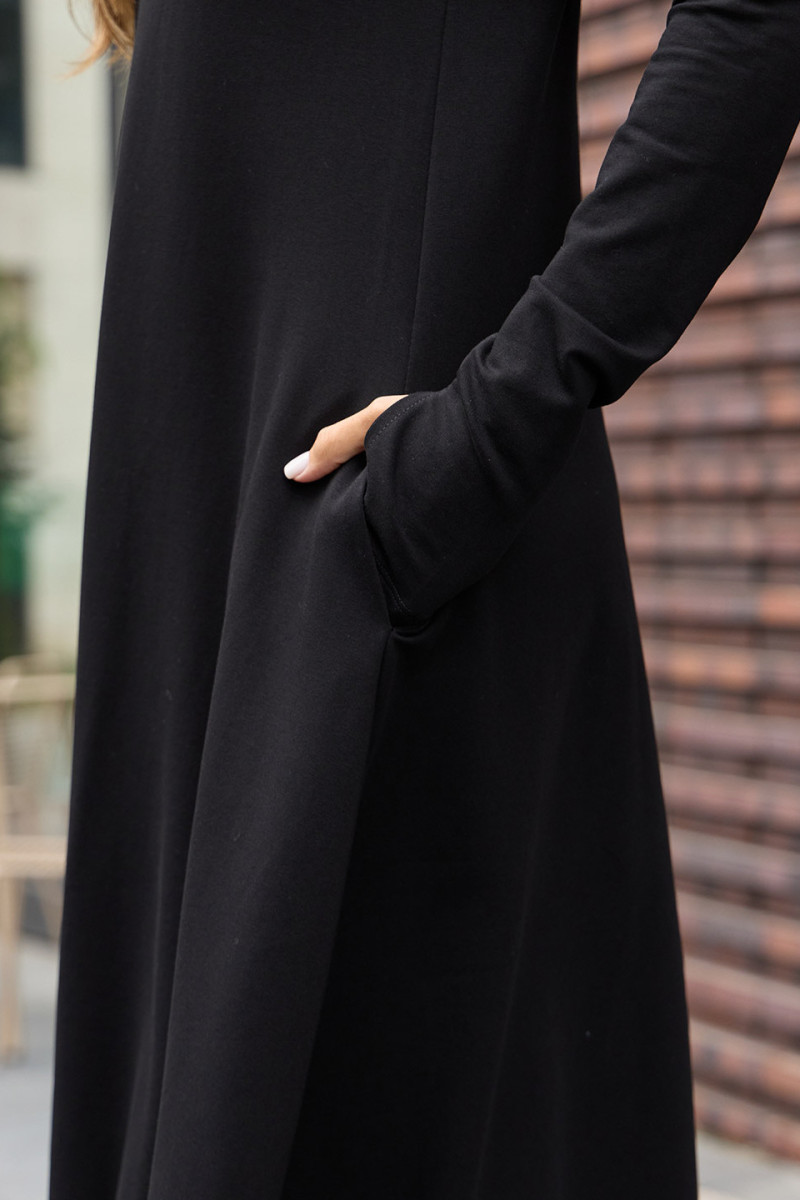 Авторское длинное теплое платье Данху