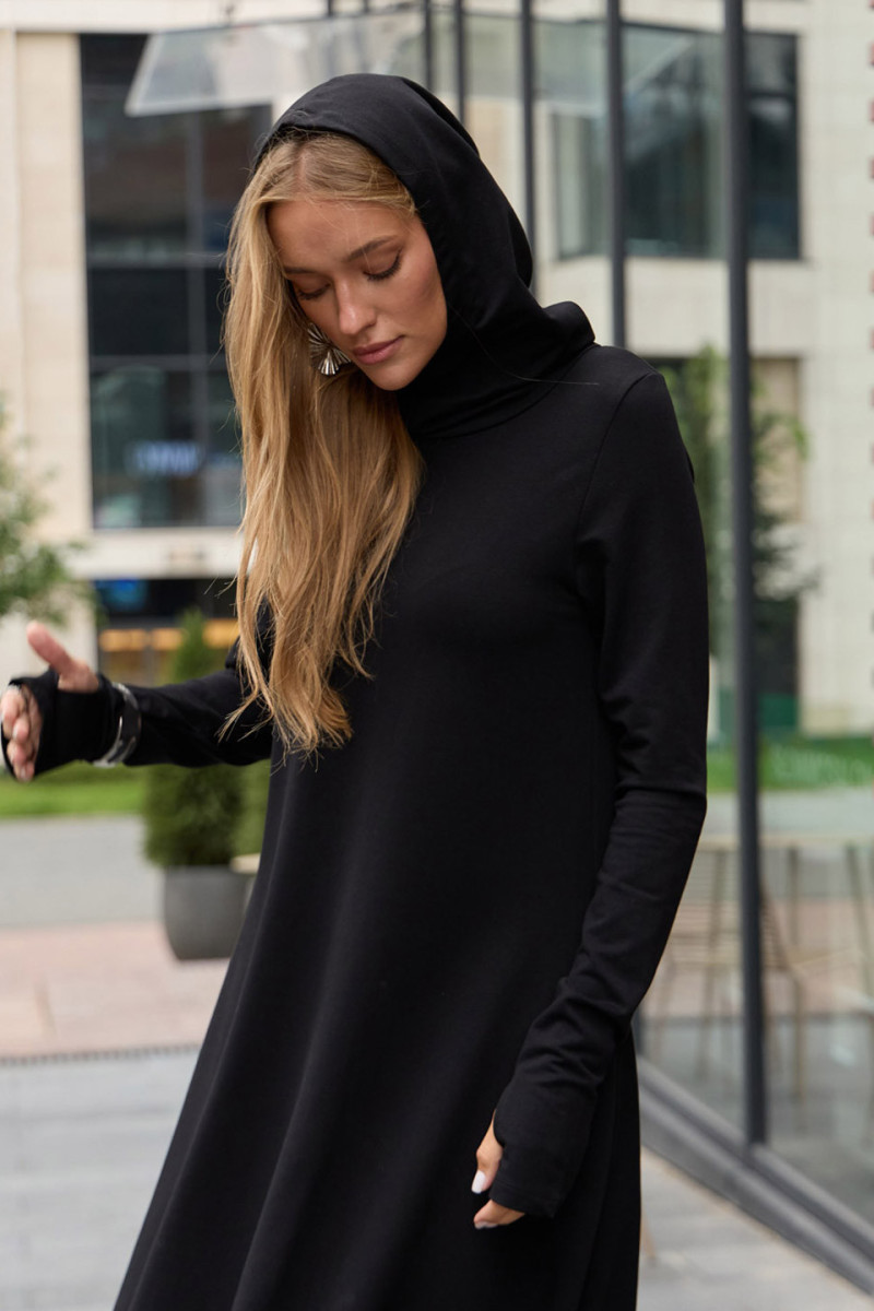 Авторское длинное теплое платье Данху