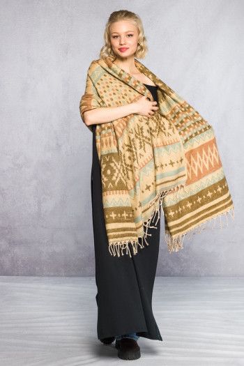 Теплый шарф Аромат кофе